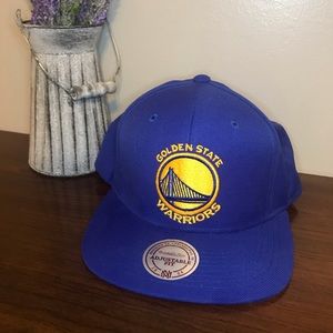 Golden State Warriors Blue Yellow Flat Bill hat.